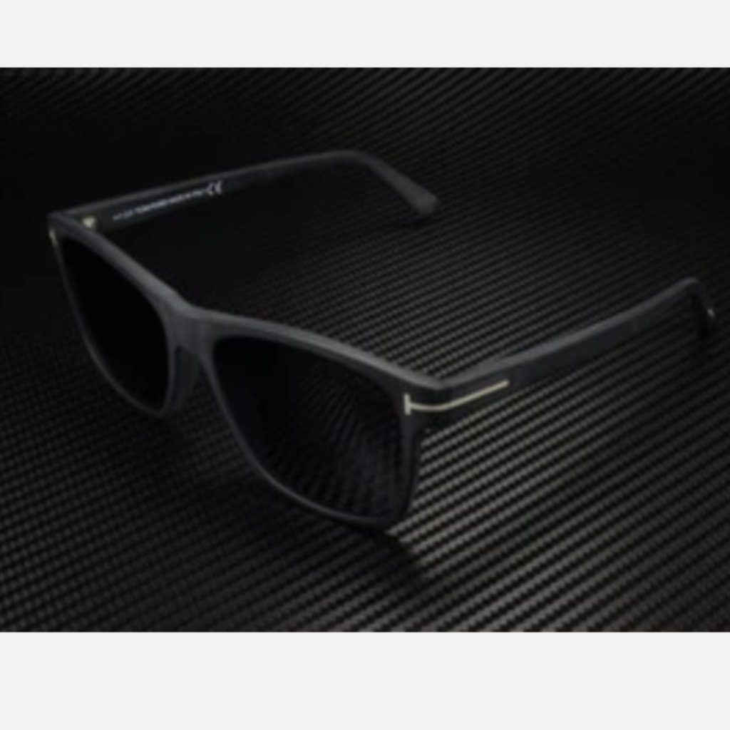 Tom Ford Giulio Matte Black Blue 59 Mm Men's Sunglasses